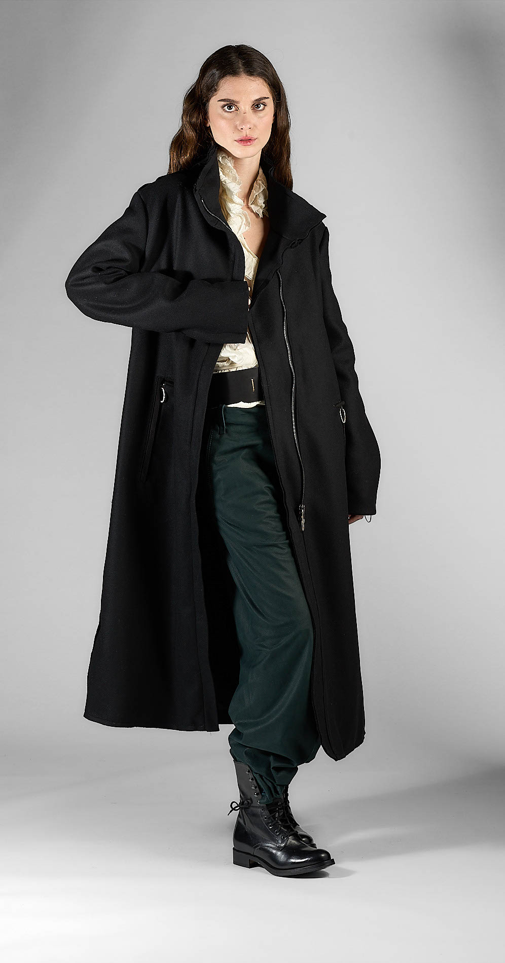 DANIELE BASTA LEATHER AND SILVER JACKET